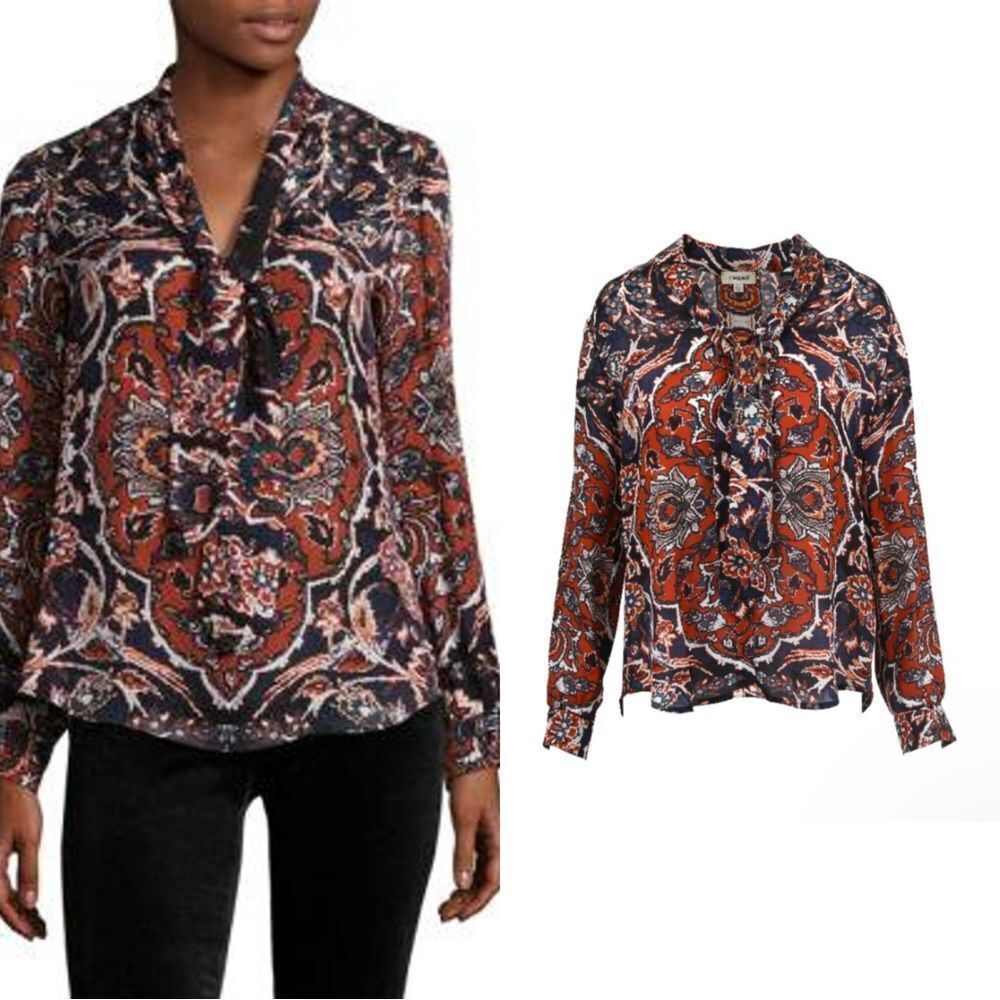 L'AGENCE Giselle Silk Blouse